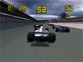 In game image of Formula One 2000 on the Sony Playstation.
