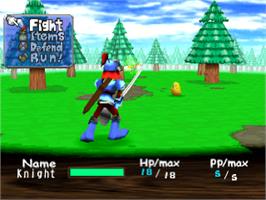 In game image of Guardian's Crusade on the Sony Playstation.