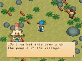 In game image of Harvest Moon: Back to Nature on the Sony Playstation.