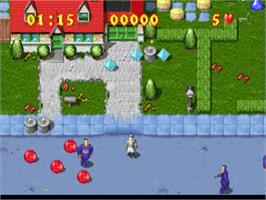 In game image of Inspector Gadget: Gadget's Crazy Maze on the Sony Playstation.