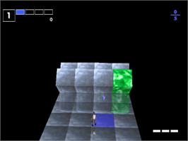 In game image of Intelligent Qube on the Sony Playstation.