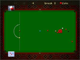 In game image of Jimmy White's 2: Cueball on the Sony Playstation.