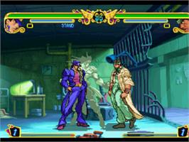 In game image of JoJo's Bizarre Adventure on the Sony Playstation.