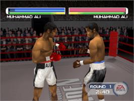 In game image of Knockout Kings 2001 on the Sony Playstation.