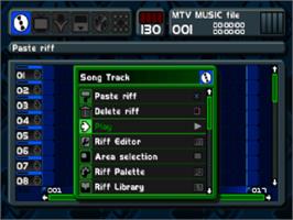 In game image of MTV: Music Generator on the Sony Playstation.