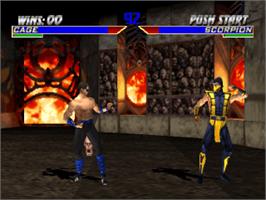 In game image of Mortal Kombat 4 on the Sony Playstation.