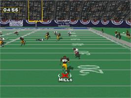 In game image of NFL GameDay '97 on the Sony Playstation.