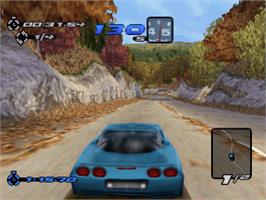 In game image of Need for Speed III: Hot Pursuit on the Sony Playstation.