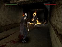 In game image of Nightmare Creatures II on the Sony Playstation.