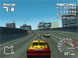 In game image of R4 Ridge Racer Type 4 on the Sony Playstation.