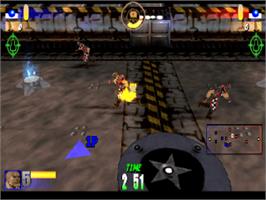 In game image of Rageball on the Sony Playstation.