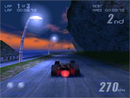 In game image of Rollcage: Limited Edition on the Sony Playstation.