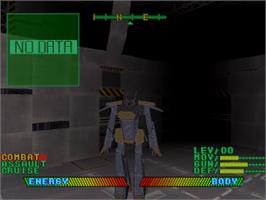 In game image of Space Griffon VF-9 on the Sony Playstation.