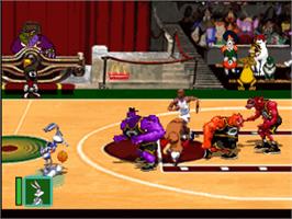 In game image of Space Jam on the Sony Playstation.