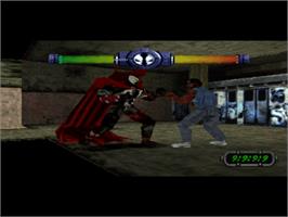 In game image of Spawn: The Eternal on the Sony Playstation.