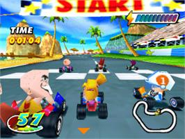 In game image of Speed Punks on the Sony Playstation.