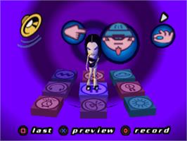 In game image of Spice World on the Sony Playstation.
