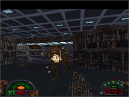 In game image of Star Wars: Dark Forces on the Sony Playstation.