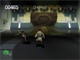 In game image of Star Wars: Episode I - Jedi Power Battles on the Sony Playstation.