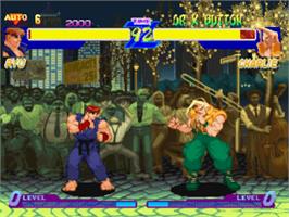 In game image of Street Fighter Alpha: Warriors' Dreams on the Sony Playstation.