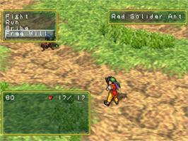 In game image of Suikoden on the Sony Playstation.