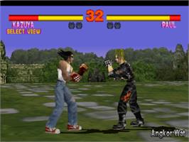 In game image of Tekken on the Sony Playstation.