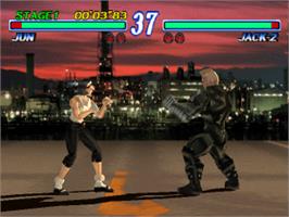 In game image of Tekken 2 on the Sony Playstation.
