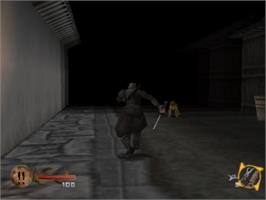In game image of Tenchu: Stealth Assassins on the Sony Playstation.