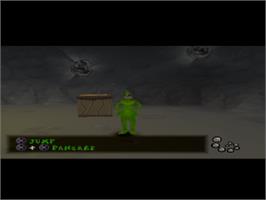 In game image of The Grinch on the Sony Playstation.