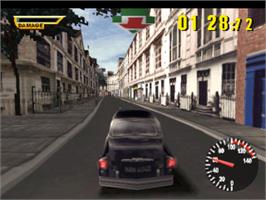 In game image of The Italian Job on the Sony Playstation.