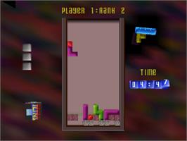In game image of The Next Tetris on the Sony Playstation.