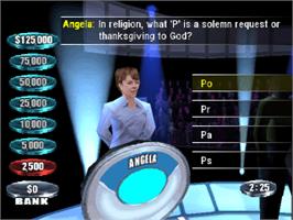 In game image of The Weakest Link on the Sony Playstation.
