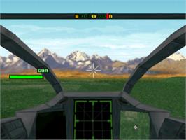 In game image of Thunderstrike 2 on the Sony Playstation.