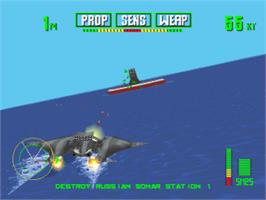 In game image of Tigershark on the Sony Playstation.