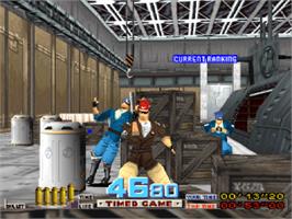 In game image of Time Crisis: Project Titan on the Sony Playstation.