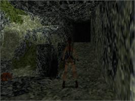 In game image of Tomb Raider II on the Sony Playstation.
