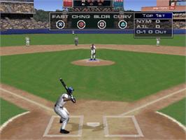 In game image of Triple Play 2001 on the Sony Playstation.