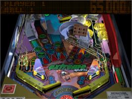 In game image of True Pinball on the Sony Playstation.