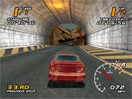 In game image of Vanishing Point on the Sony Playstation.