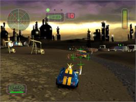 In game image of Vigilante 8 on the Sony Playstation.