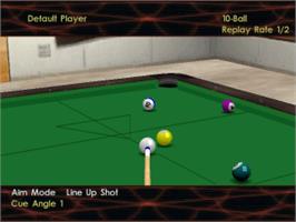 In game image of Virtual Pool 3 on the Sony Playstation.