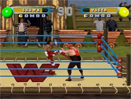 In game image of WWF in Your House on the Sony Playstation.