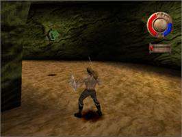 In game image of Warriors of Might and Magic on the Sony Playstation.