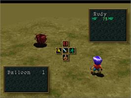 In game image of Wild Arms on the Sony Playstation.