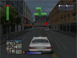 In game image of World's Scariest Police Chases on the Sony Playstation.