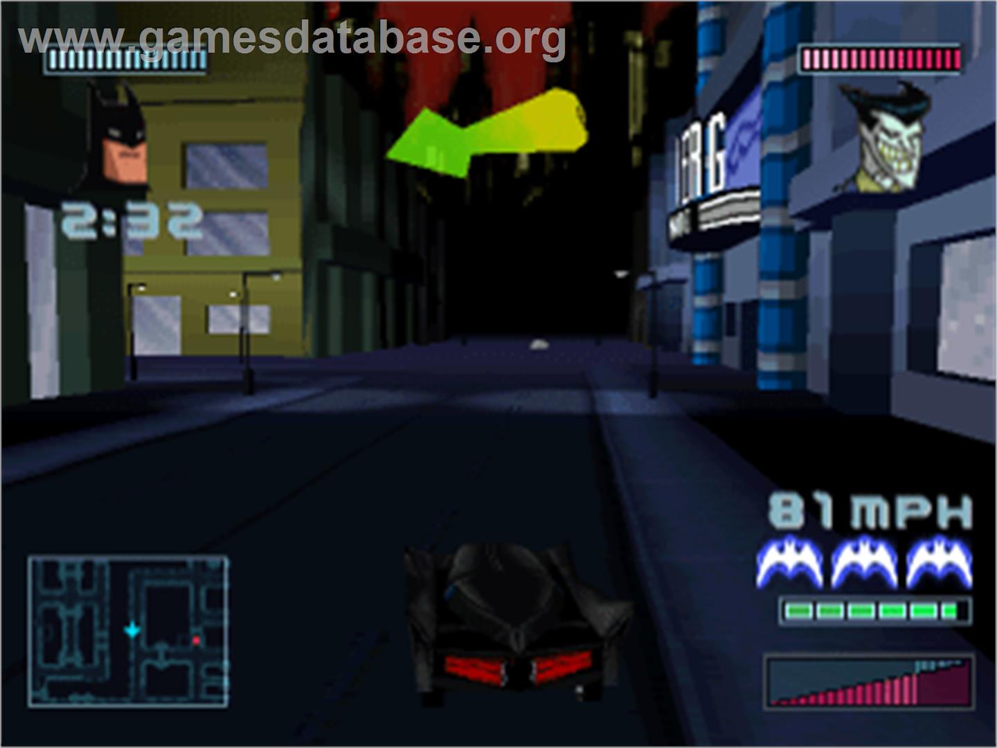 Batman: Gotham City Racer - Sony Playstation - Artwork - In Game