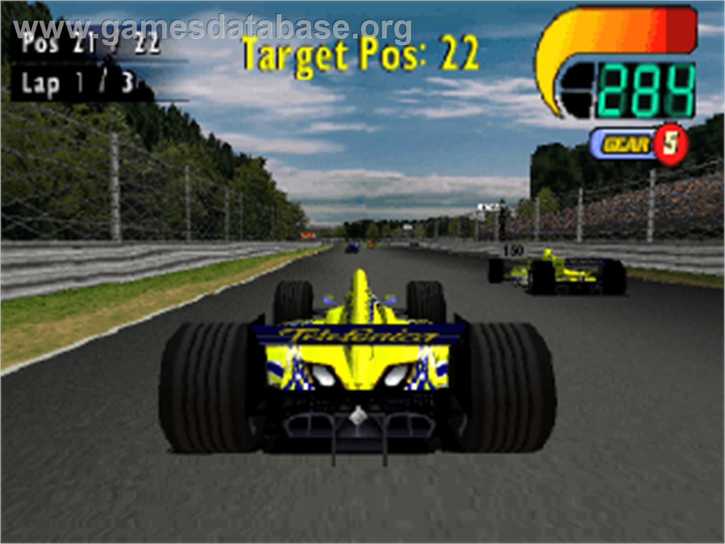 F1 World Grand Prix 2000 - Sony Playstation - Artwork - In Game