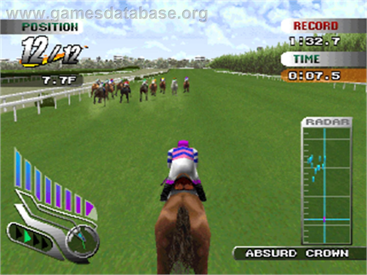 Gallop Racer - Sony Playstation - Artwork - In Game