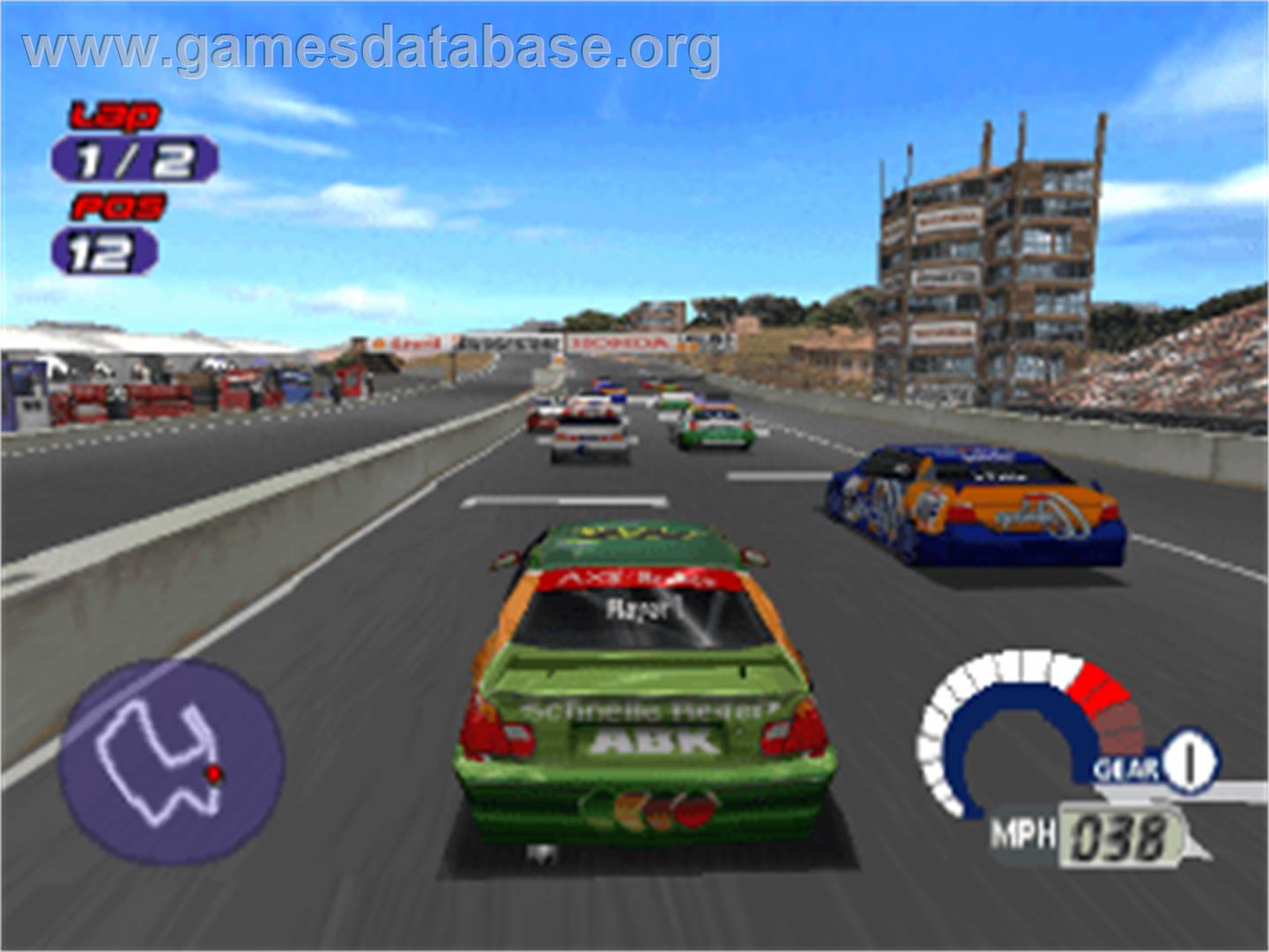 Jarrett and Labonte Stock Car Racing - Sony Playstation - Artwork - In Game