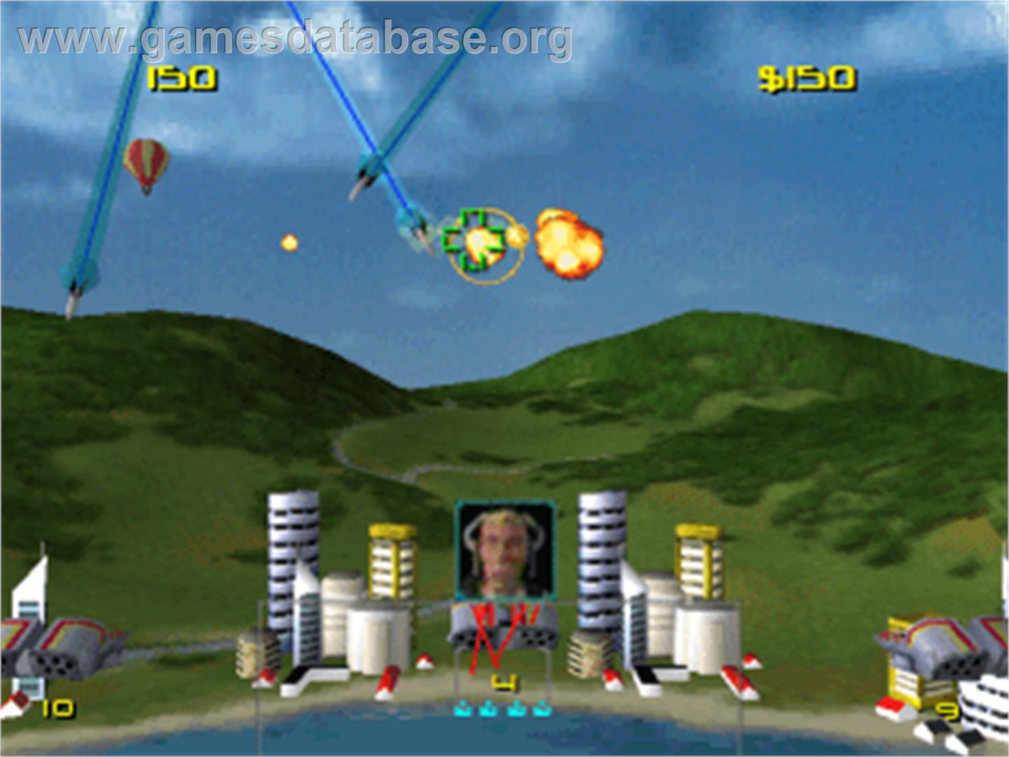 Missile Command - Sony Playstation - Artwork - In Game